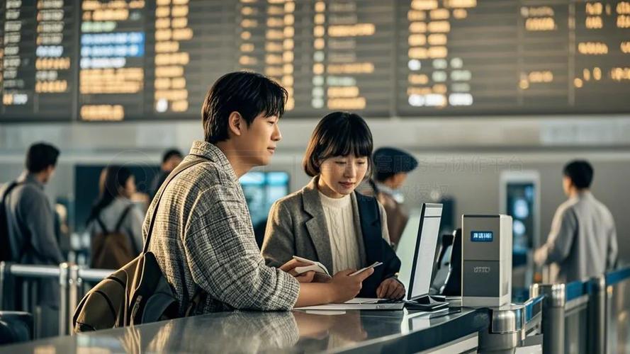 春运里的守望 机场服务台的信息枢纽